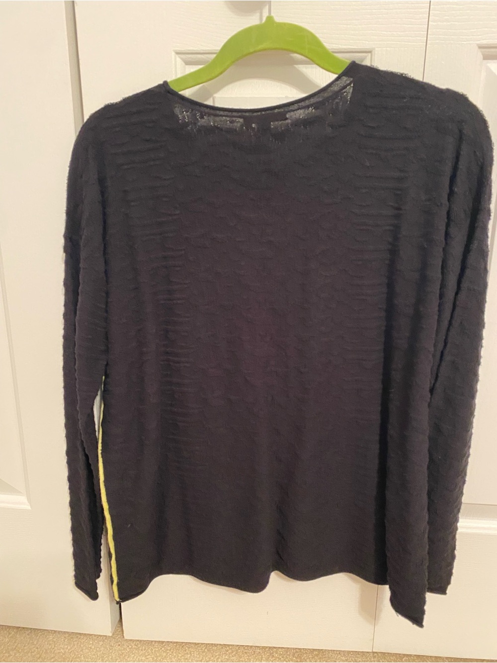 Lisa Todd Black Knit Top with Hello Weekend - Picture 3 of 7